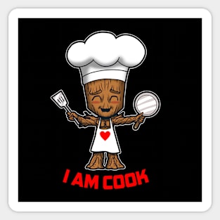 Cute Alien Adorable Chef Cook Cooking Superhero Sticker